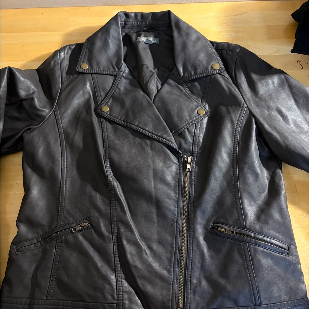 Roz & Ali Brown Leather Jacket